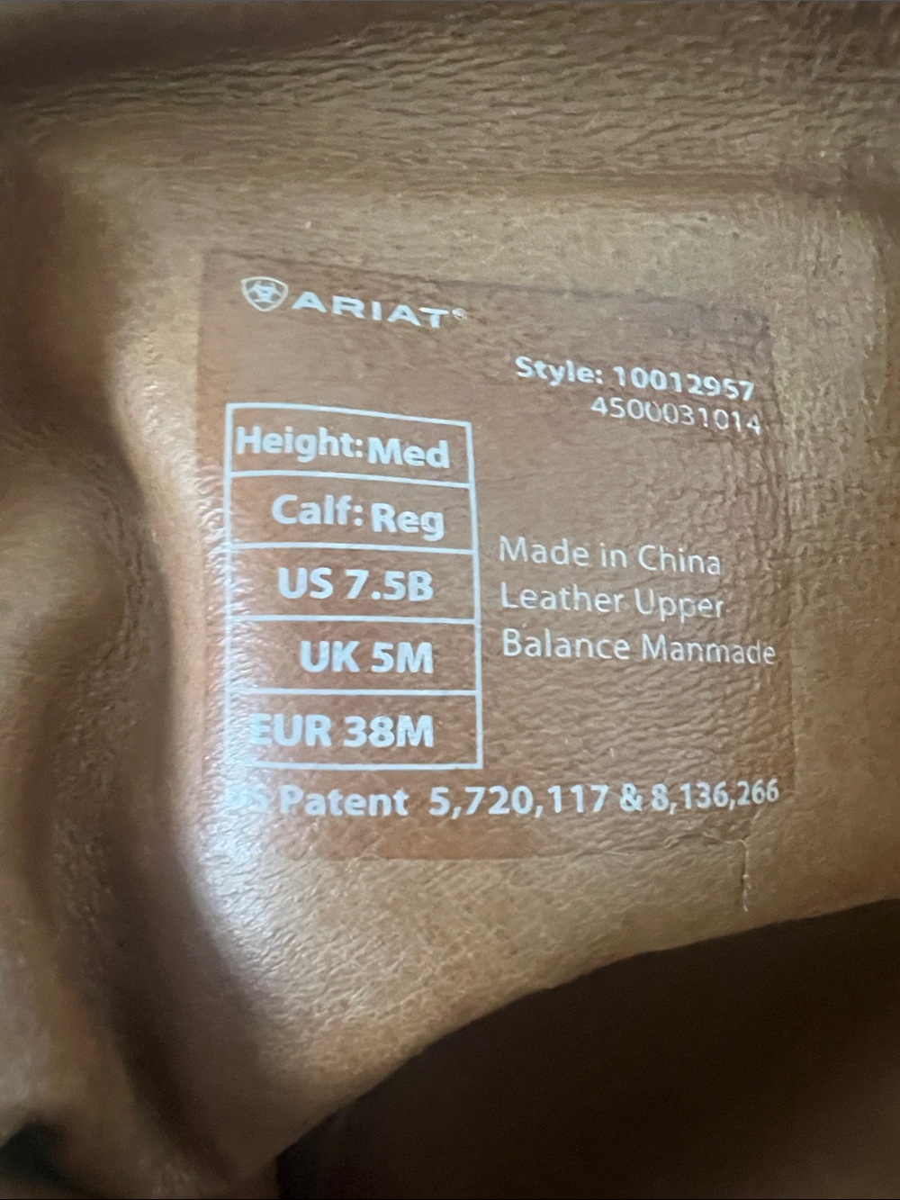 Ariat Tall field Leather Riding Boots in cognac brown - Picture 5 of 5